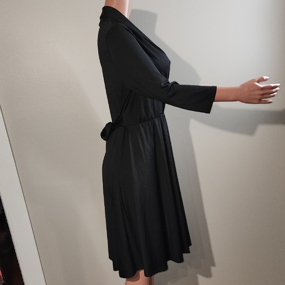 Chic Black Long Sleeve Dress - Picture 6 of 9